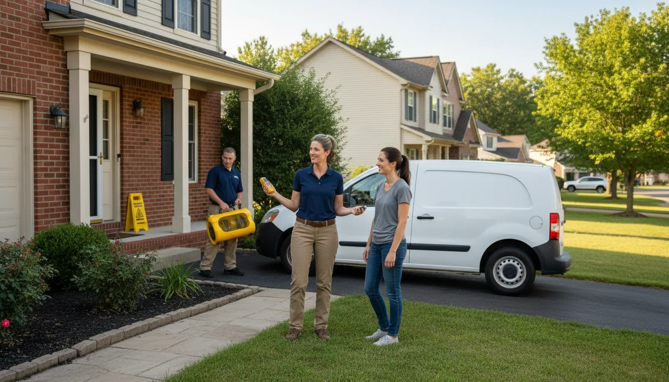 Residential water damage restoration in Saxapahaw, NC